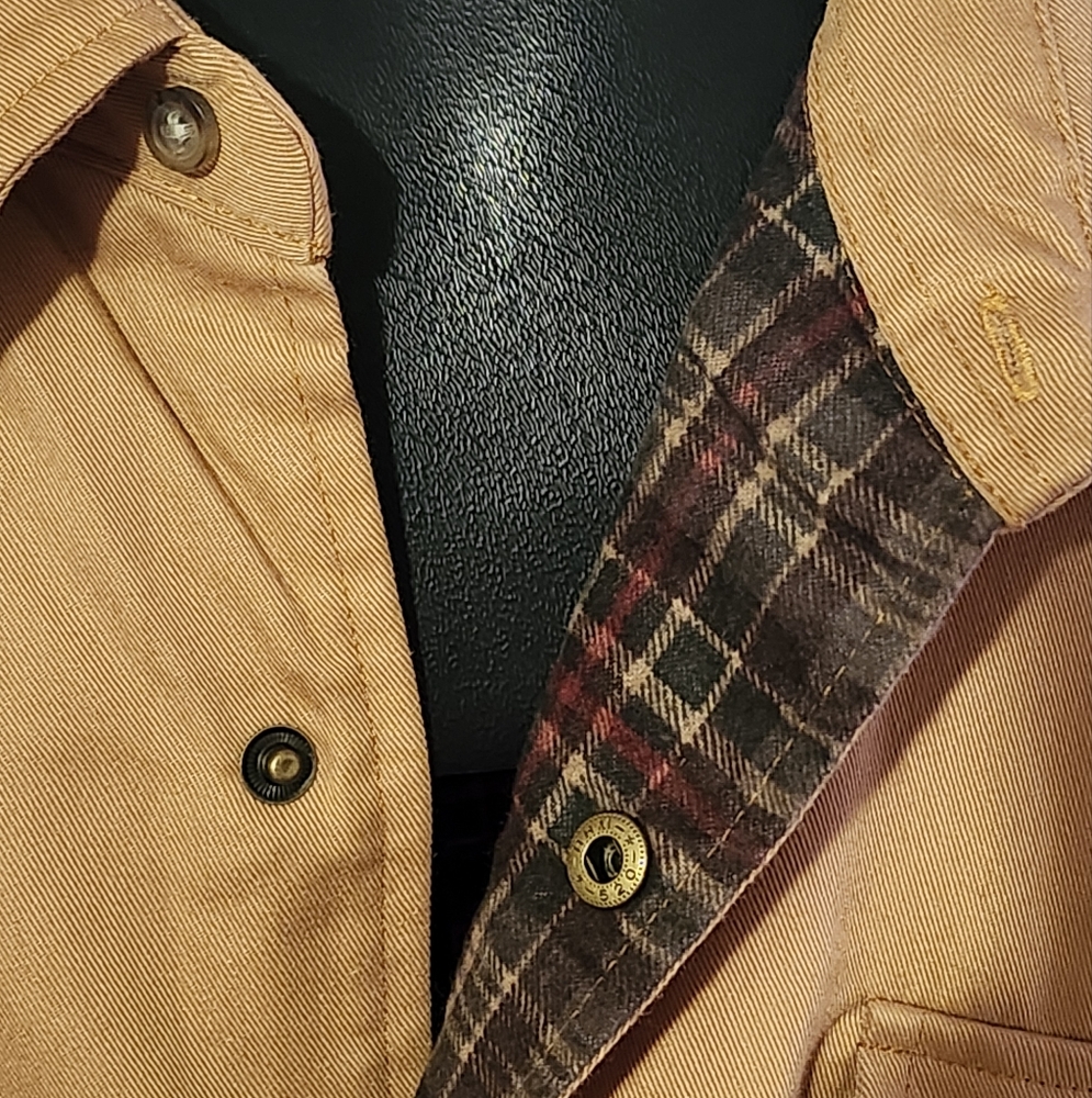 Never Used Men's Haband Flannel Lined Snap-up Shirt 4XL - Picture 4 of 5